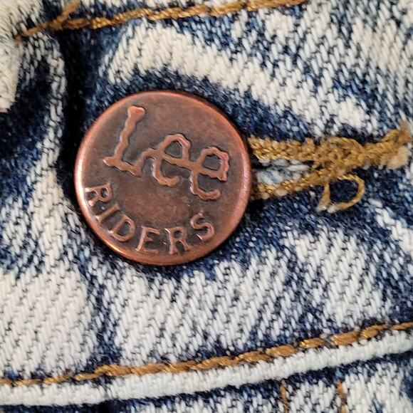 Vintage 80s Lee Riders Acid-Wash Jeans 30x30 Made in USA 209-6848 - Picture 7 of 16
